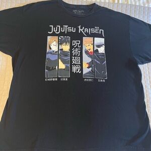 Jujutsu Kaisen Black Graphic T-Shirt XXL